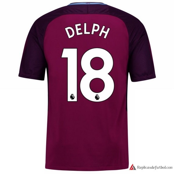 Camiseta Manchester City Segunda equipación Delph 2017-2018